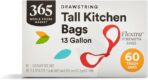 365 by Whole Foods Market, Flextra Strength Drawstring Tall Kitchen Trash Bags, 13 Gallon, 60 Count - Image 2