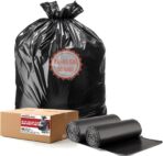 40-45 Gallon Lawn & Leaf Trash Bags, 50 Count Bulk, Black Garbage bags, Multi-purpose Trash Can Bin Liners for Home Commercial, Outdoor, Construction, Industrial - Image 2