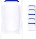 5 Pack Refillable Ice Bags with Clamp Closure 6-1/2 x 14 Reusable Medical ice Packs for Injuries Easy Filling Hospital Icepack with Soft Outer Covering with Leak Proof Closure, Super Soft Inner Layer - Image 2