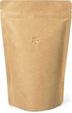 50 Counts High Barrier Natural Kraft Paper Stand up Zipper Coffee Pouch Bag with One Way Degassing Valve (50, 12 OZ/340 Gram) - Image 2