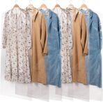 50 Pack 72inch Extra Long Plastic Garment Bag Dust Proof Clear Plastic Clothes Covers for Hanging Clothes Dry Cleaning Bags for Long Dresses, Skirt, Coat(24x72inch) - Image 2