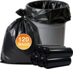55-60 Gallon Trash Bags 120 Count, 21 Micron HDPE, Durable & Tear-Resistant Trash Can Liners, Suitable for 55-60 Gallon Trash Can, Garbage Bags for Packing Leaves, Kitchen Waste & Household Waste - Image 2