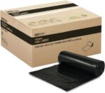 55-60 Gallon Trash Bags, 50 Micron Heavy Duty Pure LDPE Garbage Can Liners, 36" x 58" Large, Black, 50 Count - Image 2
