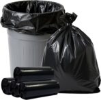 55-60 Gallon Trash Bags 80 Count, 20 Micron HDPE, Durable & Tear-Resistant Trash Can Liners, Large Black Garbage Bags for Household waste, kitchen waste, yard trash & packing leaves - Image 2