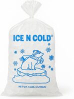 5LB Drawstring Ice Bags | ICE N COLD® | 100 Count Bags - Image 2