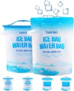6 Pack Reusable Ice Bags for Cooler 5lb Cooler Ice Cube Bag with Sealed Sliding Handle, Long Lasting Cold Dry Freezer Packs Leakproof Ice Bag for Camping, Hiking, Fishing and Drinks(11 x 14) - Image 2