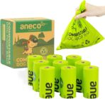 ANECO 100% Certified Home Compostable Dog Poop Bags (135 Count/9 Rolls), Large Poop Bags for Dogs & Cats, Extra Strong & Leak-proof Pet Waste Bags, California - Image 2