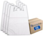 ASSUREPAK Jumbo White Unprinted HDPE T-Shirt Plastic Bags for Retail, Groceries, Merchandise, Convenience Store, Supermarket, Restaurant - 17"X8"X29" - Pack of 100 Bags - 18 microns - Image 2
