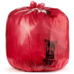 Aluf Plastics 45 Gallon (40" x 47") Red Infectious Waste Bags - Meets DOT Federal Requirements - Case of 100 - Image 2