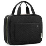 BAGSMART Large Toiletry Bag Travel Bag with Hanging Hook, Water-resistant Makeup Cosmetic Bag Travel Organizer for Accessories, Shampoo, Full Sized Container, Toiletries - Image 2