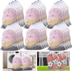 Berlune 30 Pack Large Mesh Laundry Bags, 24 x 36 Inch Bulk Wash Set with Drawstring for Commercial Use, Dorms, Vacation Rentals, Laundromats, Apartments & Facilities(White) - Image 2