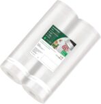 Bonsenkitchen Vacuum Sealer Bags, 11 in x 50 ft Rolls 2 Pack Seal Bags for Food Storage Saver, BPA Free, Commercial Grade Textured Food Roll Bags, Customized Size Bag for Sous Vide Cooking,VB3210 - Image 2