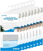 CANAGER Hanging Moisture Absorber,Cedar Fragrance Moistureproof Hanging Bag, Dehumidifier Bag (8 packs) Hanging Closet Dehumidifier Bags, Moisture Absorb 12.5 oz. - Image 2