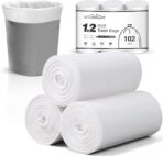 Charmount Small Trash Bags 1.2 Gallon, 102 Count Garbage Bags Bathroom Trash Can Liners,fit 4.5-5 Liter Clear - Image 2