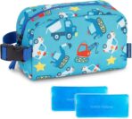 Choco Mocha Snack Bag for Kids Small Cooler Bags Insulated & Freezable Snack Bag For School Toddler Snacks Bag, Car Blue - Image 2