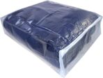 Clear Vinyl Zippered Blanket Storage Bags 15x18x5 Inch set of 5 - Image 2