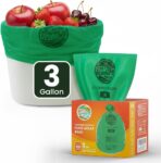 Compost Bags 3 Gallon,100 Count,Compost Food Scrap Waste Bags Fits Countertop Bin,Small Kitchen Food Scrap Waste Bags,Compost bin bags,Certified by BPI,ASTM D6400 and OK compost HOME certified - Image 2