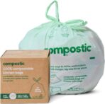 Compostic Home Compostable Trash Bags, 2.99 Gallon Small Kitchen Rubbish Bags, Extra Strong & Quickly Breaks Down, 100 Count - Image 2