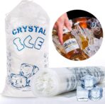 Crystal Ice Bags, Heavy Duty Plastic, Clear, 12x21 Inch, 10 Pound Capacity, 100 Count, Multipurpose for Parties, Events, Travel (50, 10 LBS) - Image 2