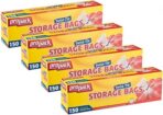 Disposable Plastic Storage Bags With Original Twist Tie, 1 Gallon Size, 600 Bags, Great For Home, Office, Vacation, Traveling, Sandwich, Fruits, Nuts, Cake, Cookies, Or Any Snacks (4 Packs) - Image 2