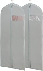 Dress Bags for Gowns Long, 65'' Long Dress Clear Garment Bag(Set of 2, 23.3'' X 65'') - Image 2