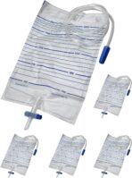 Endure Adult Sterile Urine Bag, 2000 ml, Unisex Emergency Medical Drainage Bag with Anti-Reflux Valve, Pack of 5 - Image 2