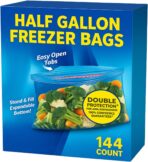 Freezer Storage Bags, (144 Count Half Gallon Size) - Image 2