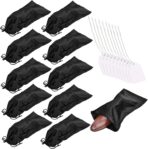 GONGKANGYUAN 10 Pack Shoe Bags for Travel Satin Fabric Shoe Bag with Drawstring for Men Women Travel Protecting Storing Shoes - Image 2
