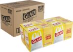 Glad Trash Bags, Tall Kitchen Garbage Bags, 13 Gallon Handle Tie Trash Big for Kitchen, Unscented, 50 Count (Pack of 4) - Image 2