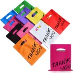 Goodie Bags, 100 PCS 6" x 8" Party Favor Bags, Thank You Bags, Small Gift Bags for Kids, Merchandise Bags for Small Business, Goody Bags for Weddings, Christmas, Halloween, Craft,10 Color - Image 2