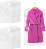 Grevosea 100 Pack Dry Cleaning Bags for Clothes, Clear Garment Bags for Hanging Clothes Plastic Clothing Storage Bag Clothe Cover for Suits Coats Home Storage Travel Moving (35.4 x 23.6 In) - Image 2