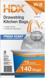HDX 13 Gal. Flexpro Kitchen Bag with Fresh Scent (140-Count) - Image 2