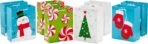 Hallmark Image Arts 8" Medium Christmas Gift Bags (8 Bags: Mittens, Snowmen, Christmas Trees, Peppermint Candy) for Kids, Teachers, Coworkers - Image 2