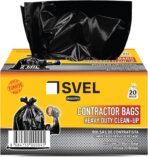 Heavy Duty Industrial Contractor Bags 42 gallons 2 Mil (20 Bags) - 33" x 48" Thick and Tough Trash Bag for Construction, Commerical, Yard, Outdoor use. - Image 2