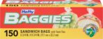 Hefty Baggies Food Storage Bags, Sandwich, Twist Tie, 150 Count - Image 2