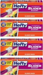 Hefty Slider Bags, Quart 20 Count (Pack of 4) - Image 2