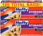 Hefty Slider Storage Bags, Gallon Size, 30 Count (4 Pack), 120 Total - Image 2