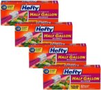 Hefty Slider Storage Bags, Half Gallon Size, 32 Count (Pack of 4) - Image 2