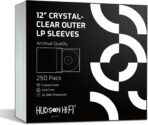Hudson Hi-Fi Anti-Static Vinyl Record Sleeves - Durable Clear Disc Sleeves- Protect Your LP Albums from Scratches, Dust & Dirt - Acid-Free Rice Paper Disc Covers, 250x Outer Sleeves - Image 2