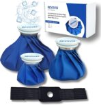 Ice Cold Pack Reusable Ice Bags Hot Water Bag for Injuries, Hot & Cold Therapy and Pain Relief with Elastic Breathable Support Wrap, 4-Pack, 3 Sizes (6"/9"/11") For Hot Therapy is 60℃ (4 IN 1) - Image 2