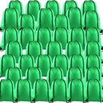 KUUQA 40Pcs Green Drawstring Backpack Bag Bulk Sack Drawstring Bags Bulk String Bags Storage Bags for Sport Gym Traveling - Image 2