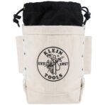 Klein Tools 5416TC Tool Bag, Top Closing Bolt Bag with 3-Inch Drawstring, Load Rated with Tunnel Connect, 5 x 10 x 9-Inch - Image 2