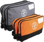 Klein Tools Tool Pouch, Dual Compartments, Heavy-Duty Tool Bag Organizer, Multipurpose Bag - Image 2