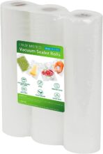 L'ELEF MISTICO Vacuum Sealer Bags for Food, 11''X20' (3 Rolls) BPA Free Food Saver Bags for Sealer, Customized Size Vacuum Storage Bags for Sous Vide or Meal Prep - Image 2