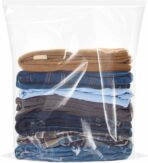 Large Plastic Bags With Zipper Top,5 Gallon,18" x 24",10 Pack,Extra Large Storage Packaging for Clothes,Travel, Moving, Large Reusable Bags,Heavy-Duty,BPA-Free, 2.36-mil Thick Clear - Image 2