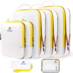 Lightweight Compression Packing Cubes for Suitcases, Compressible Expandable Travel Packing Organizer with Clear Toiletries and Backpack Bag, Travel Essentials for Carry on Luggage 7 Set - Image 2