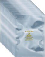 MECCANIXITY 100 Pcs Anti Static Bags 3.5" x 5.1" Open Top ESD Shielding Bag with Labels for Hard Drive HDD SSD Electronic Device Motherboards, Silver Gray - Image 2