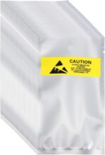 MECCANIXITY 200 Pcs Anti Static Bags 3.1" x 5.9" Open Top with Hole ESD Shielding Bag with Labels for Hard Drive HDD SSD Electronic Device Motherboards, Silver - Image 2