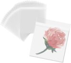 Mat Board Center, 100Pack 6"x6" Crystal Clear Plastic Sleeves, Self Sealing Cellophane Bags Fits 6x6 Art Prints, Pictures, Photos - Image 2