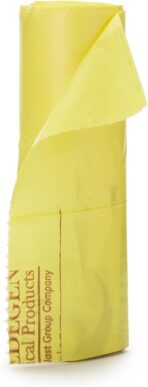 McKesson Infectious Linen and Laundry Handling Bags - 1.2 mil - Yellow, 30 gal - 33 gal Capacity, 23 in x 41 in, 250 Count - Image 2